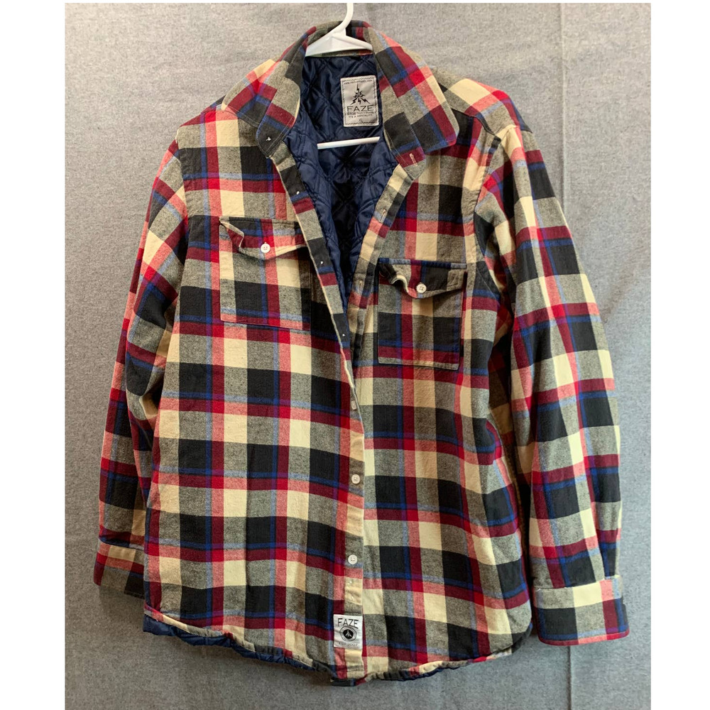 FAZE Shirts Plaid Adult Extra Large Casual Shirt Mens